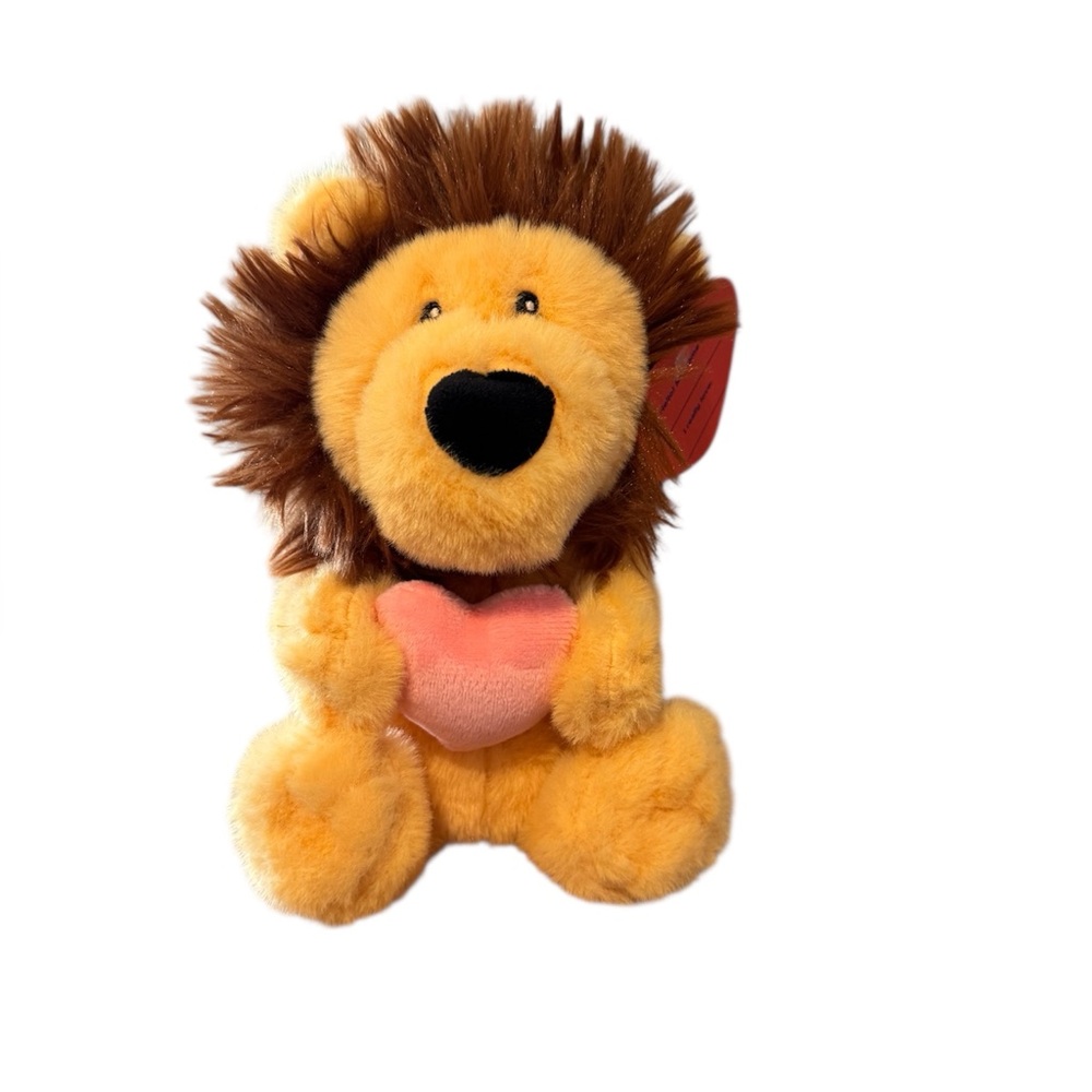 Gigglescape Lion in Love Valentine’s Day Cute Plush Stuffed Animal 6” NWT